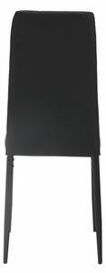 Jídelní židle Enrico (tmavě hnědá + černá). 1016555