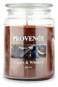 Provence Vonná svíčka ve skle PROVENCE 95 hodin cigars&whiskey