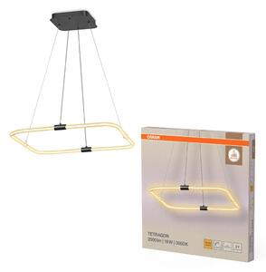 Dekorativní závěsné svítidlo Tetragon 18W Teplá bílá, 567 mm