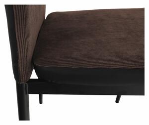 Jídelní židle Enrico (tmavě hnědá + černá). 1016555