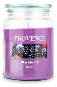 Provence Vonná svíčka ve skle PROVENCE 95 hodin ostružina