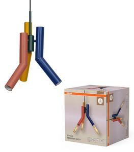 Dekorativní závěsné svítidlo Straw, 3×E27, vícebarevné