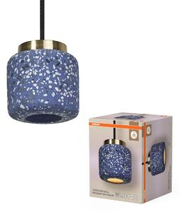 Dekorativní závěsné svítidlo Terrazzo Ball 1xGU10 modré