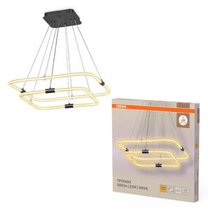 Dekorativní závěsné svítidlo Tetragon 23W Teplá bílá, 567 mm