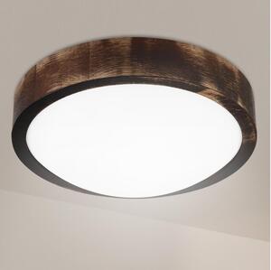 Brilagi - LED Stropní svítidlo CARVALHO SLIM SMOKEY LED/20W/230V dub pr. 27,5 cm