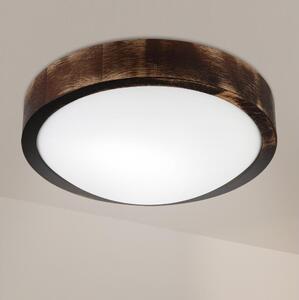 Brilagi - Stropní svítidlo CARVALHO SLIM SMOKEY 1xE27/60W/230V dub pr. 27,5 cm