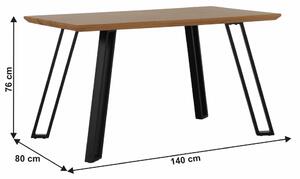 Jídelní stůl 140 cm Pette. 1016575