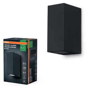 ENDURA Classic černé čtvercové UpDown svítidlo 68mm