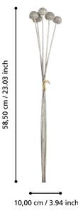 Eglo 428364 - Umělá květina MIADOL 58,5 cm stříbrná