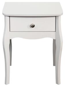 Noční stolek v romantickém stylu Baroque 001 extra white