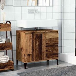 Skříňka pod umyvadlo old wood 65 x 33 x 60 cm kompozitní dřevo