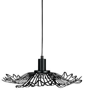 Závěsná svítidlo Dyberg Larsen, Flora, stmívatelné, Černá, Obývací pokoj, Kov, Design