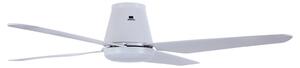 Stropní ventilátor Aria CTC LED, bílý, 122 cm, tichý – Beacon Beacon Lighting, Aria CTC, stmívatelné, Bílá, Obývací pokoj, Plast, Moderní