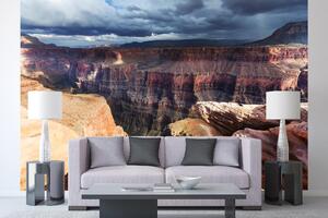 DIMEX | Vliesová fototapeta Impozantní Grand Canyon MS-5-1704 | 375 x 250 cm| krémová, hnědá, šedá