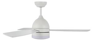 Stropní ventilátor Vector LED DC, tichý, 122 cm, CCT – Beacon Beacon Lighting, Vector, Bílá, Obývací pokoj, Dřevo, Moderní