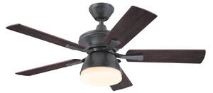 7316240 Stropní ventilátor se světlem, ořechová barva, tichý – Westinghouse Westinghouse, 7316240, Dřevo, Obývací pokoj, Plast, Moderní