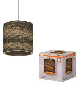 Dekorativní závěsné svítidlo Cardboard Cylinder E27 hnědé