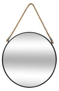 DekorStyle Nástěnné zrcadlo Kurin 38 cm černé
