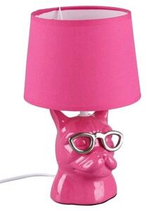 Stolní lampa Dosy, růžová