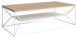 Take Me Home Dubový konferenční stolek Maximo 120 x 60 cm s bílou podnoží