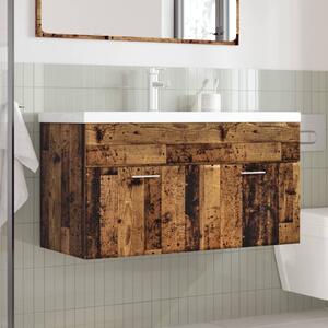 Koupelnová skříňka se zápustným umyvadlem old wood