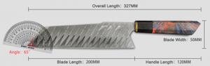 Prémiový kuchyňský nůž Kiritsuke PEDWIFE 7.9" XITUO 73 vrstev damaškové oceli