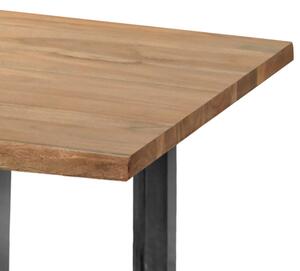 Konferenční stolek GURU akácie stone/kov, 120x80 cm
