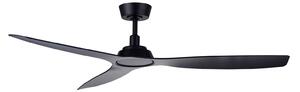 Stropní ventilátor Moto, černý, Ø 132 cm, tichý – Beacon Beacon Lighting, Moto, Černá, Obývací pokoj, Plast, Moderní