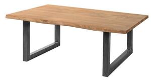 Konferenční stolek GURU akácie stone/kov, 120x80 cm