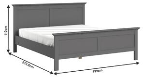 Manželská postel 180 cm Phung (šedá). 1016752