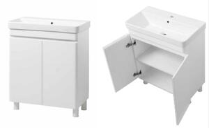 Lavedo Vivace White Mini 70 koupelnová skříňka s umyvadlem, lesk