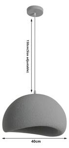 BRILAGI - Lustr na lanku WABI SABI 1xE27/60W/230V pr. 40 cm šedá
