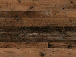 Široká komoda Bristol, broušený kov/vintage dřevo