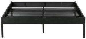 Hoorns Černá kovová postel Ariana, 180x200 cm