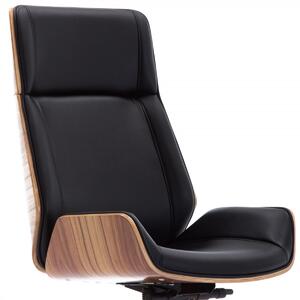 TP Living Otočná židle ARON - ořech/černá