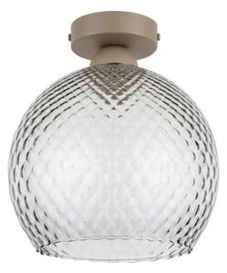 BRILAGI - LED Stropní svítidlo R GLASS 1xE27/60W/230V pr. 25 cm béžová/kouř šedá