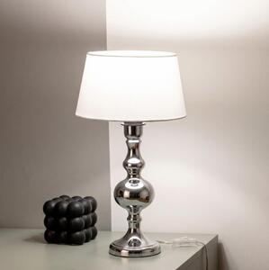 BRILAGI - Stolní lampa CERIA 1xE27/60W/230V pr. 25 cm lesklý chrom/bílá