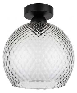 BRILAGI - LED Stropní svítidlo R GLASS 1xE27/60W/230V pr. 25 cm černá/kouř šedá