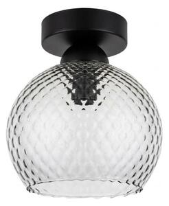 BRILAGI - LED Stropní svítidlo R GLASS 1xE27/60W/230V pr. 18 cm černá/kouř šedá