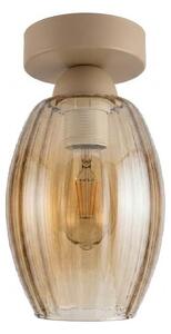 BRILAGI -LED Stropní svítidlo R GLASS 1xE27/60W/230V pr. 17cm béžová/kouř béžová