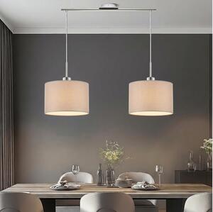 Eglo - LED Lustr na lanku TUNJA 2xE27/60W/230V béžová