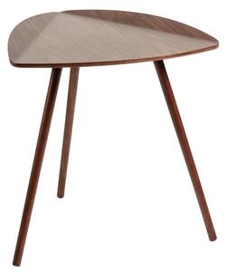 Kave Home Tmavě hnědý dřevěný odkládací stolek LaForma Damaris 45 x 47 cm