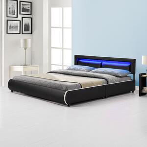 - Čalouněná postel Murcia 180 x 200 cm - černá