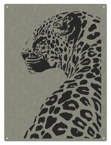 Kovový obraz - gepard Velikost: 45 x 35 cm x 1,5 mm, Podklad: Bez podkladu