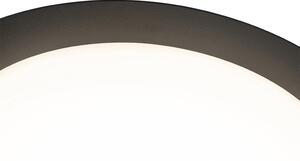 Moderní stropní svítidlo černé kulaté vč. LED IP44 - Lys