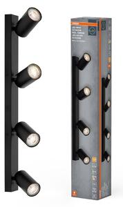 Černé LED stropní svítidlo 13,6 WU10 OCTAGON, teplá bílá OSRAM