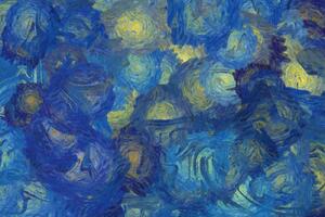 DIMEX | Vliesová fototapeta Abstraktní modré pozadí MS-5-2029 | 375 x 250 cm| modrá, žlutá