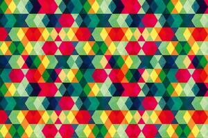 DIMEX | Vliesová fototapeta Barevné trojúhelníky MS-5-2052 | 375 x 250 cm| zelená, modrá, červená, žlutá, oranžová