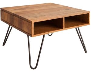 Moebel Living Masivní sheeshamový konferenční stolek Remus 60x60 cm