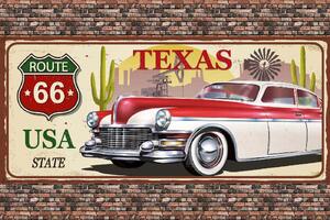 DIMEX | Vliesová fototapeta Texas Vintage MS-5-2071 | 375 x 250 cm| zelená, červená, žlutá